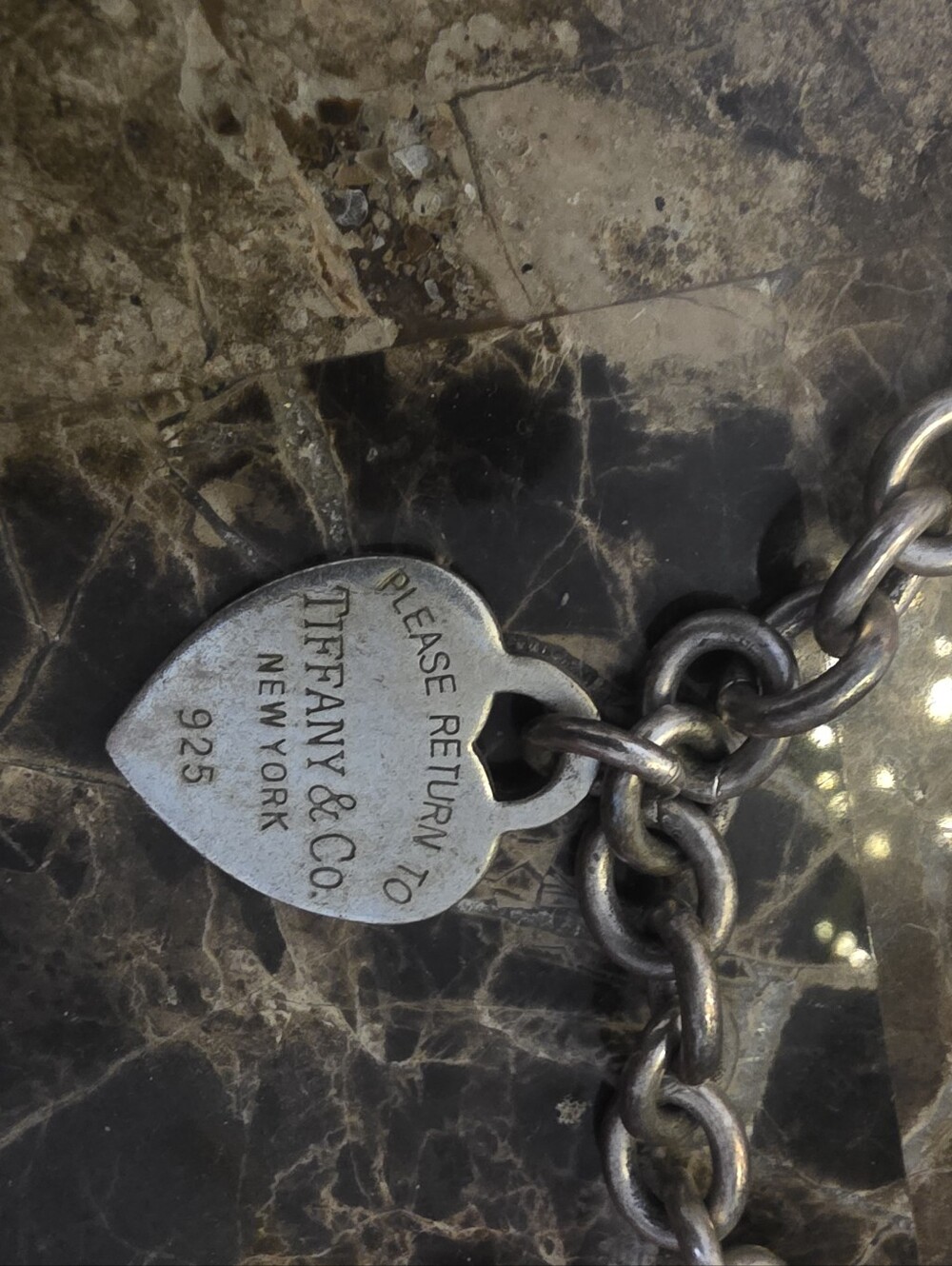 Tiffany & Co. Sterling Silver Heart Tag Necklace- 925 Sterling Silver Vintage